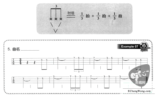 ukulele三连音